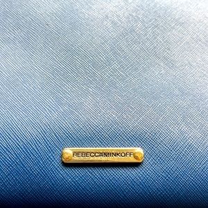 Rebecca Minkoff blue leather tote bag